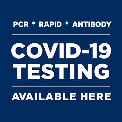 COVID-19 Testing Available Here