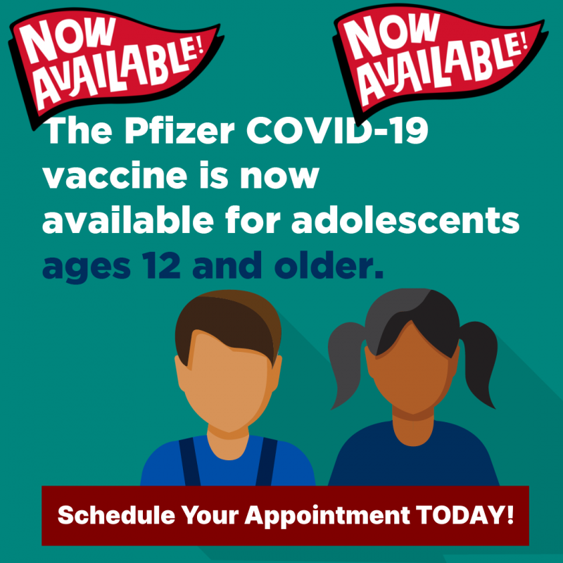 Covid-19 Vaccine Available Here for Everyone 12 and Older